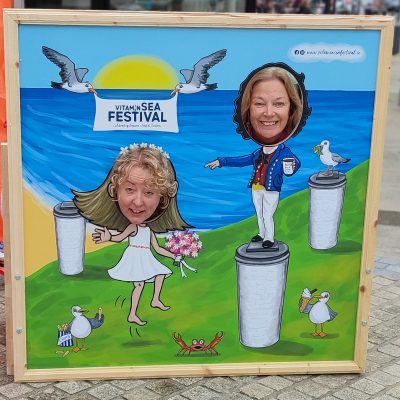 Digital illustration for fun festival cut out board.