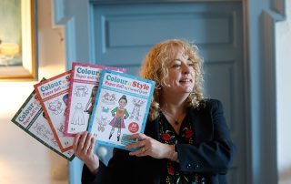 Carmel Grant Designs holding her Paper Doll Books finlalist in the Business of Crafts Awards at Showcase 2026