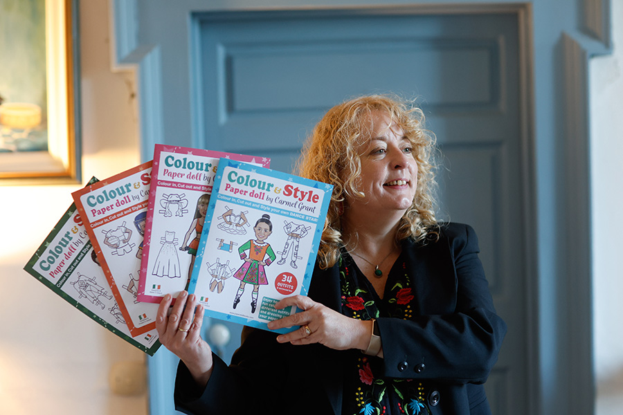 Carmel Grant Designs holding her Paper Doll Books finlalist in the Business of Crafts Awards at Showcase 2026